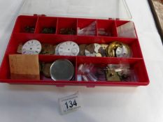 A box of watch spares