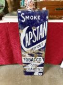 An enamel Capstan's tobacco and cigarettes sign,