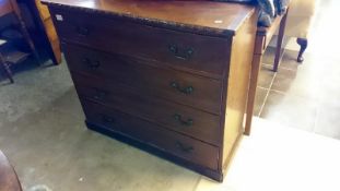 A mahogany 4 drawer chest
