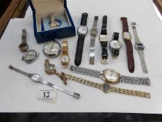 A mixed lot of wrist watches