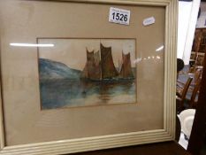 A framed and glazed watercolour signed N Hague MCMVI
