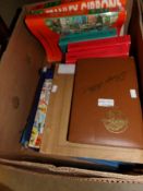 A quantity of stamp collecting accessories including empty albums,