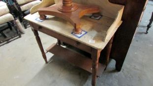 An old painted wash stand