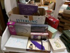 A large mixed lot of craft supplies