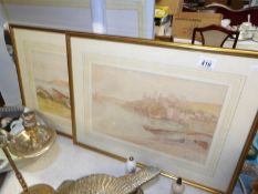 A pair of framed and glazed watercolours signed Alfred Miller