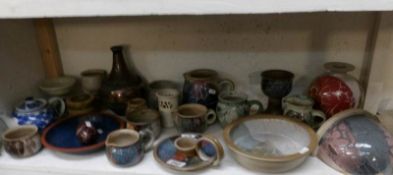 A good mixed lot of stoneware and pottery bowls etc