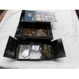 A quantity of mainly copper British and World coins includes Roman, George 3rd & Victorian coins