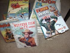 A collection of 1950/60's annuals and comics