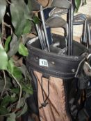 A set of golf clubs