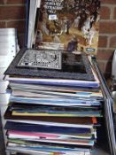 A large quantity of LP records