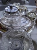 A quantity of silver plate