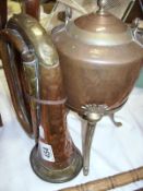 A copper bugle and a copper kettle