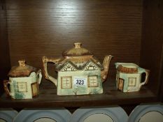 A 3 piece cottage tea set