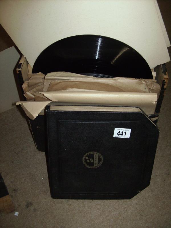 A quantity of 78rpm records including Frankie Vaughan