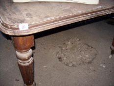 A Victorian mahogany table