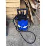 A pressure washer