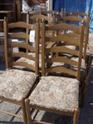 A set of 6 chairs