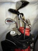 A set of golf clubs