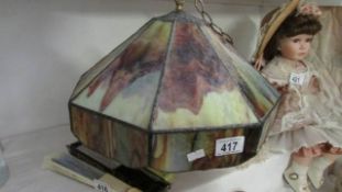 A Tiffany style lamp shade