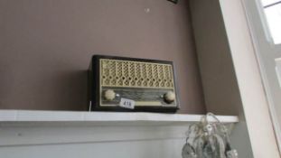 A vintage radio