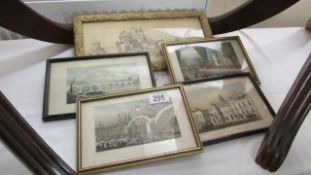 A quantity of framed and glazed engravings