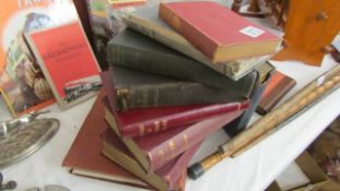 A quantity of old books including History