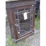 A Victorian corner cupboard