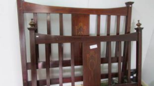 An inlaid bedstead