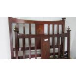 An inlaid bedstead