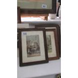 9 framed and glazed Victorian prints