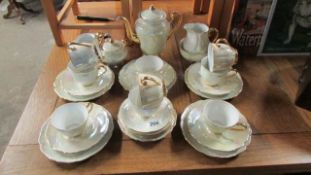 a Czechoslovakian tea set