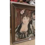 A framed Renoir print