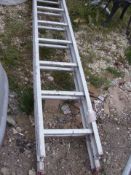 An aluminium ladder