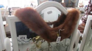 A fox fur collar