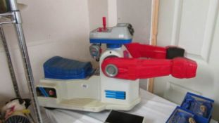 A Tomy ride on robot, a/f