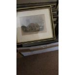 A box of good framed and glazed engravings