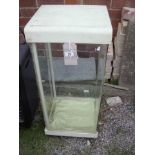 A glass display cabinet a/f