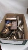 A mixed lot of cutlery etc