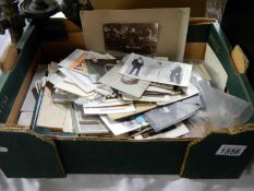 Box of assorted postcards