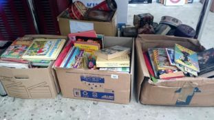 3 boxes of childrens books