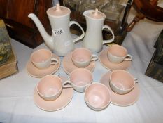 A part Poole pottery coffee set