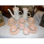 A part Poole pottery coffee set