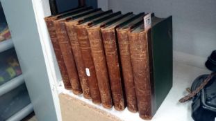 8 volumes of the works of William Shakespeare edited by Sir Henry Irving and Frank A Marshall,