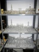 Collection of over 130 pieces of Georgian design crystal glassware inc.