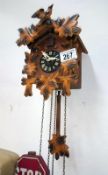 A cuckoo clock (no weights)