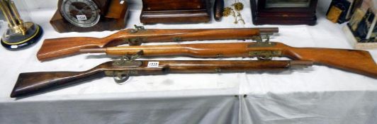 3 display rifles