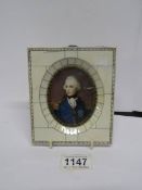 A miniature of Nelson in an oval mount frame