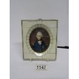 A miniature of Nelson in an oval mount frame