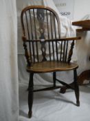 A Victorian Windsor country chair