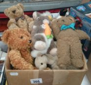 A collection of assorted teddy bears inc. Chad Valley, Big Foot, Harris Tweed etc.